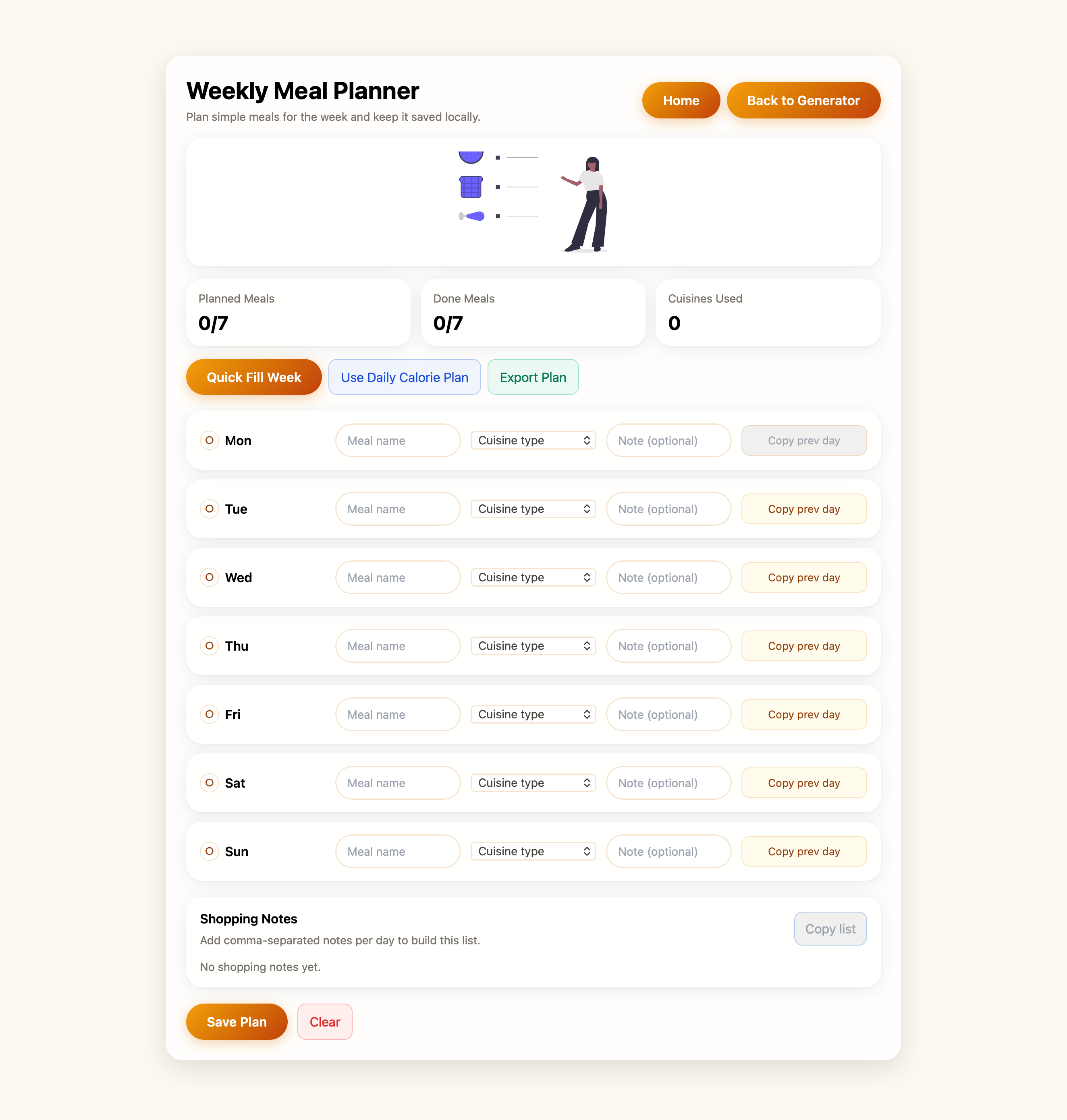 Pantrio Planner